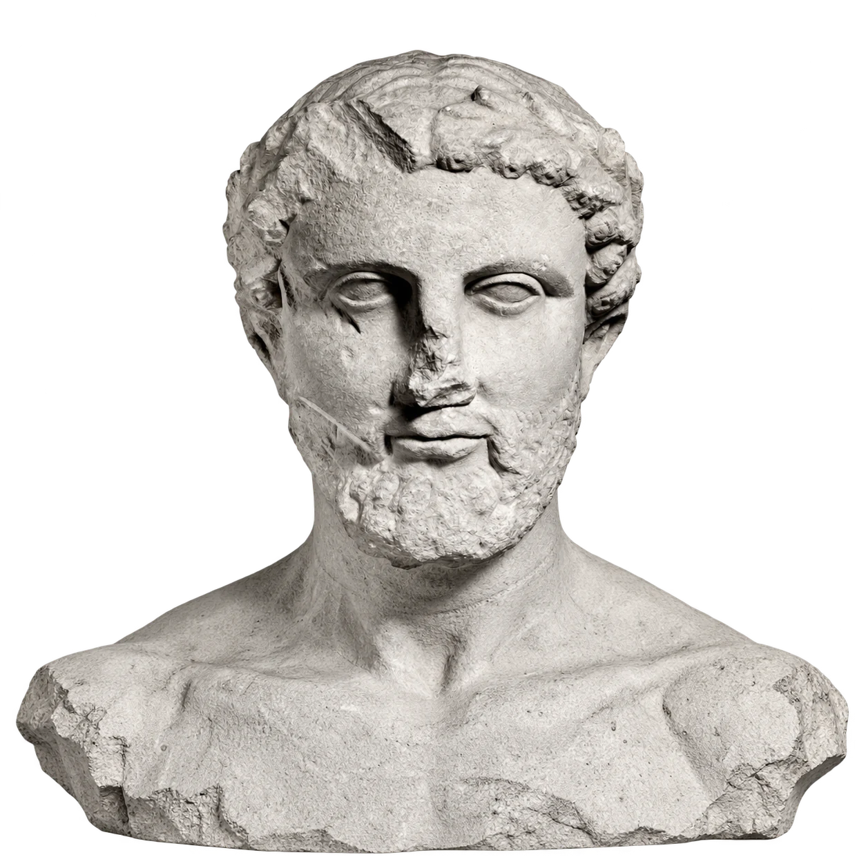 Marble statue portrait